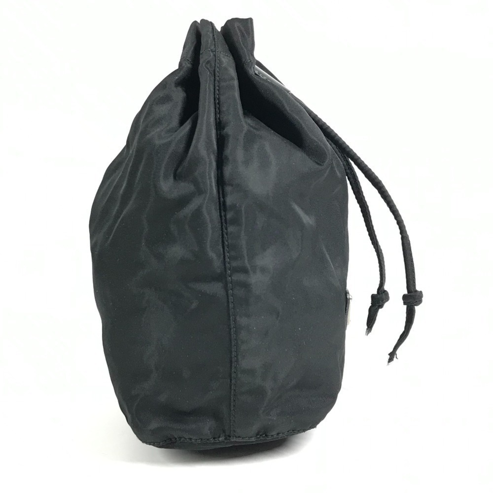 PRADA Makeup Pouch, Multi-purpose Cosmetic Logo Drawstring Triangle Logo, Pla... - Picture 3 of 13